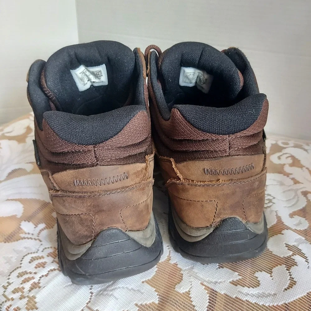 Merrell Mens Forestbound Mid Waterproof Hiking Boots Brown Leather J91819 Sz 13